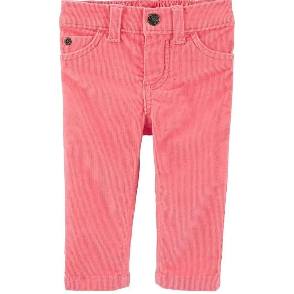 CARTER’s | Teal/Pink | FLORAL SHIRT & CORDUROY PANTS SET